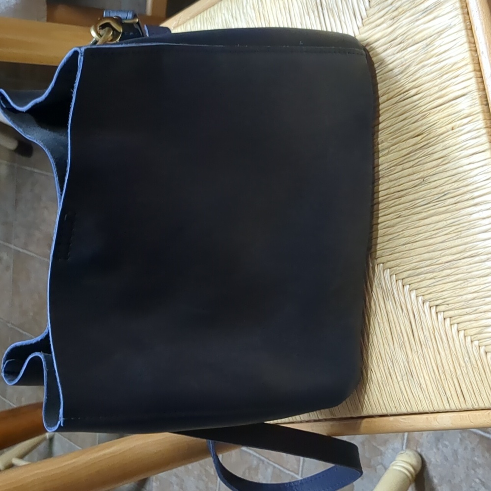 *Unicorn* Portland leather goods butterfly in midnight